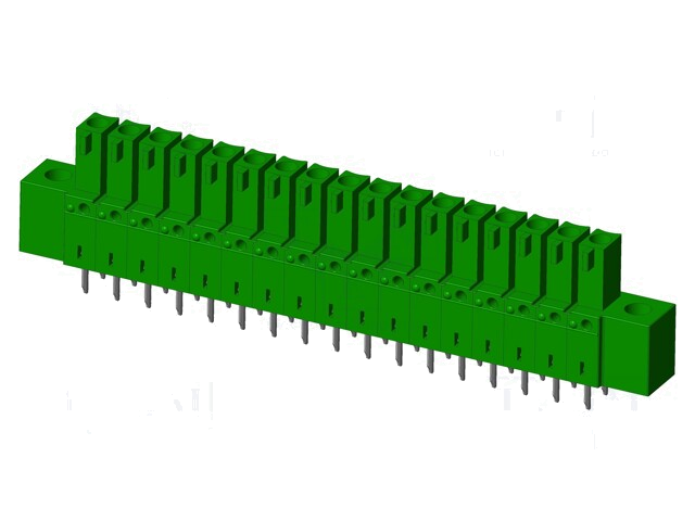 Connector: ontkoppelbare terminal strip; contact; vrouwelijk Connector: ontkoppelbare terminal strip; contact; vrouwelijk